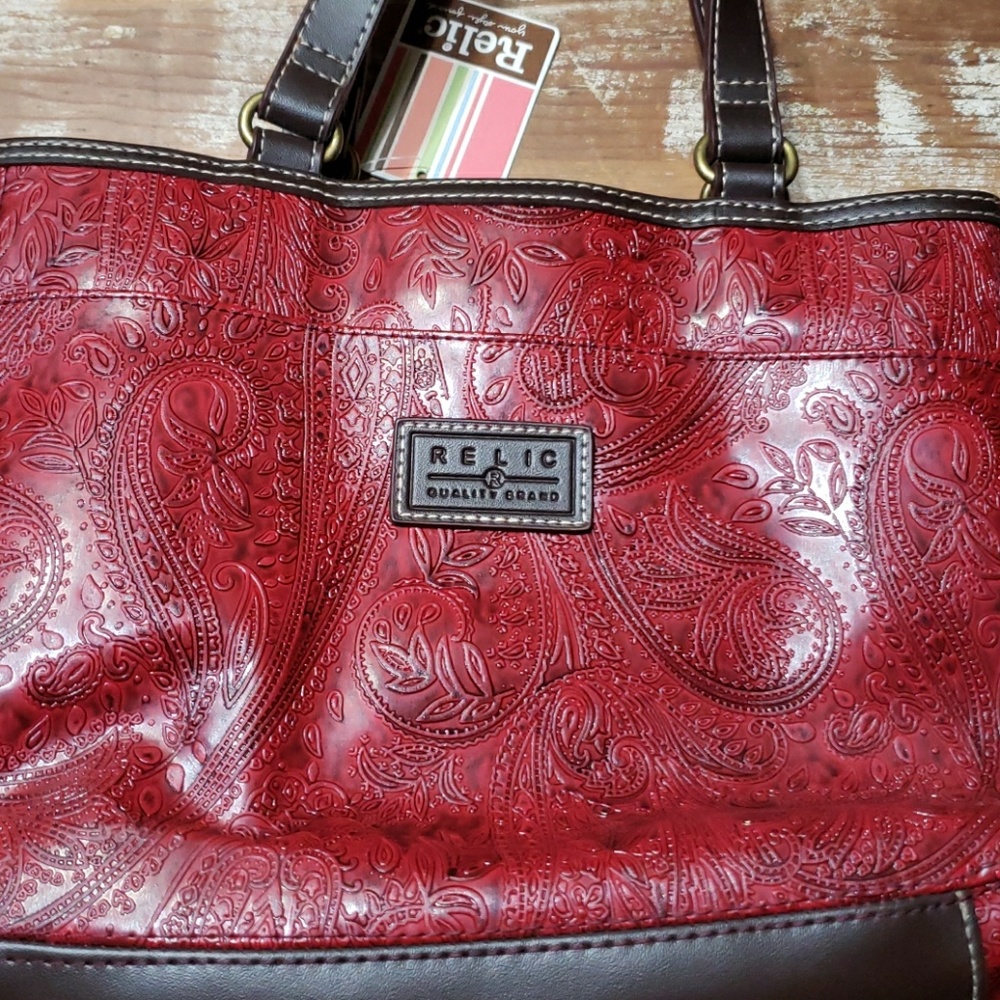 Relic burgundy purse
